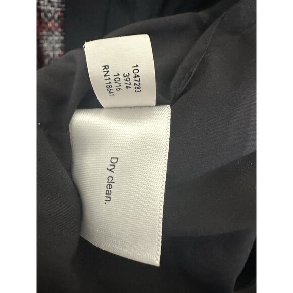 Lane Bryant Red, Gray & Black Metallic Modern Tweed Blazer Jacket Size 18 - Picture 10 of 11